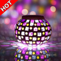 Solar Powered Mosaic Glass Ball LED Garden Lights,Color Changing Solar Table Lamps,Waterproof Solar Outdoor Lights